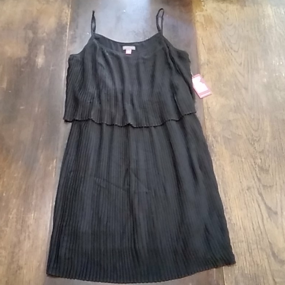 Vince Camuto Summer Splash Black Dress Size M